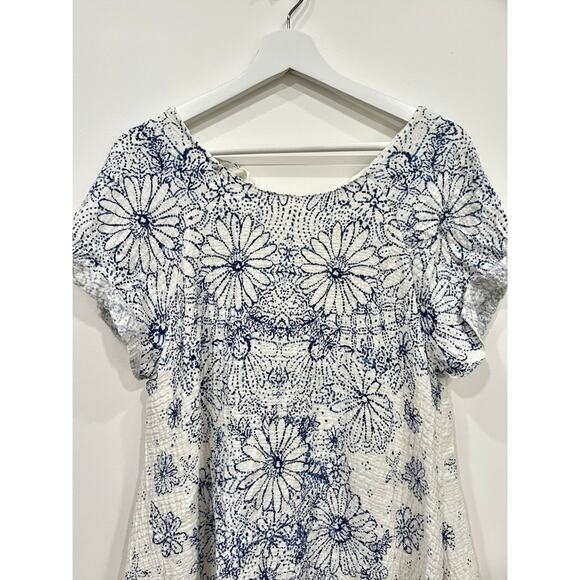 Free People | Pinwheel Oversized Floral Mini Dress Light Combo - Picture 12 of 16
